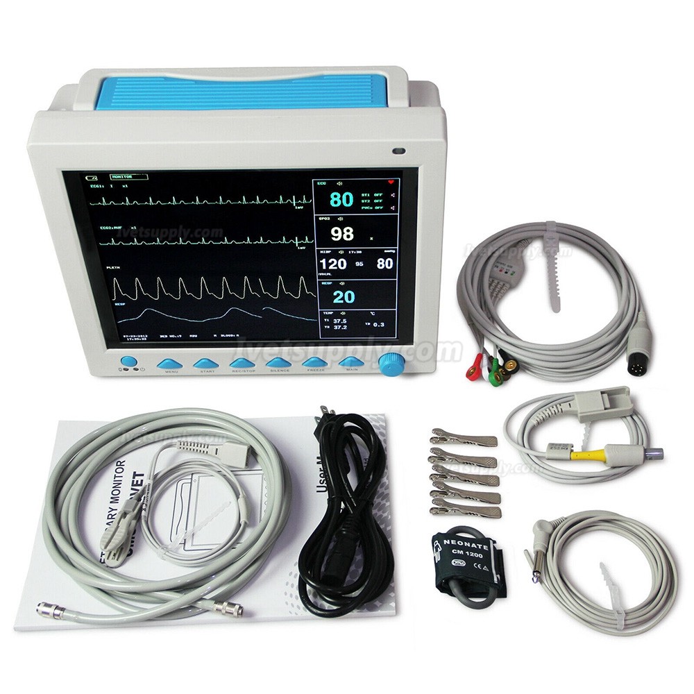 CONTEC CMS8000-VET Veterinary Patient Monitor,6 Parameters,ICU CCU Vital Signs